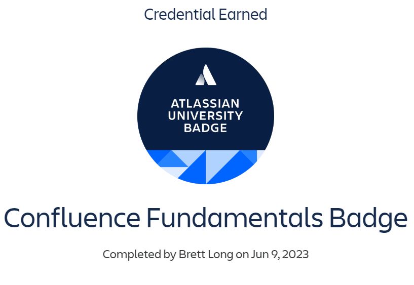 Confluence Fundamentals Badge