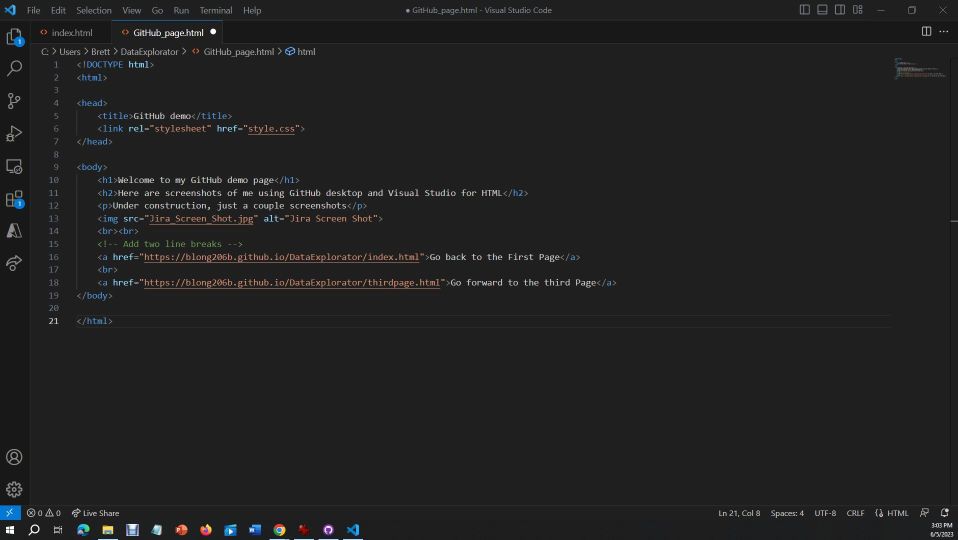 Visual Studio Code Screen Shot